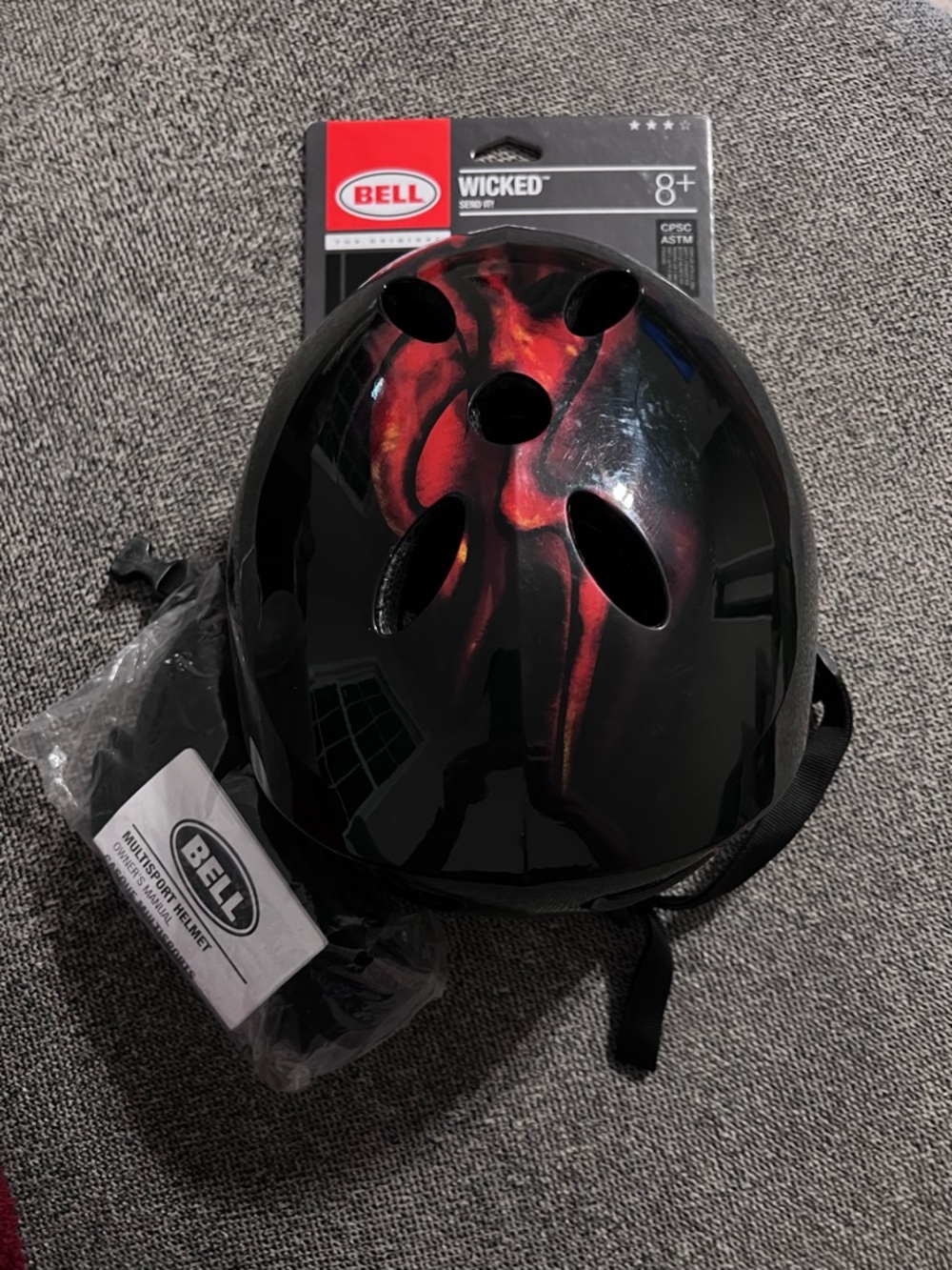 New Bell Sports Wicked Flame GLS Bike Helmet - Black